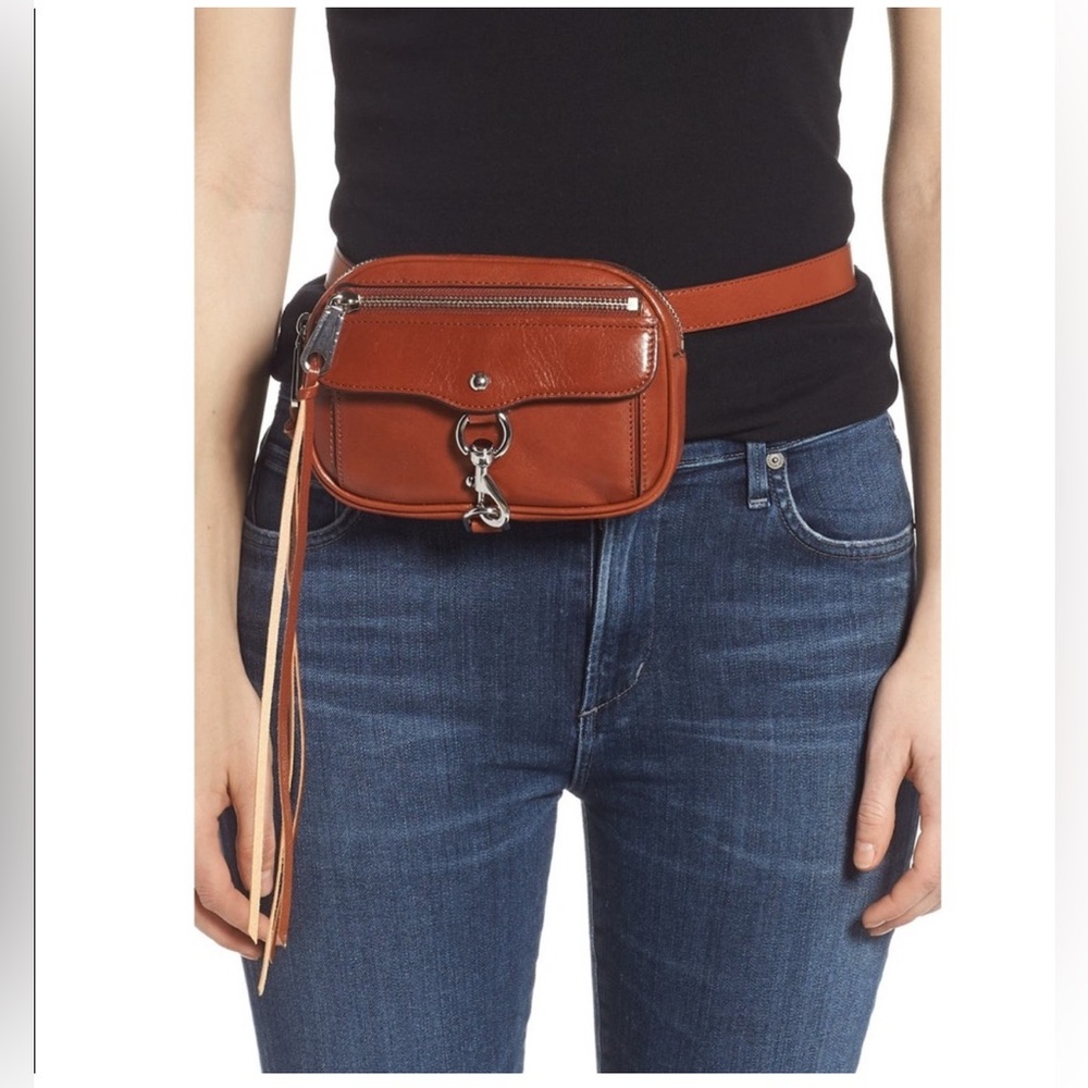 Rebecca Minkoff Blythe Weathered Brown Crossbody Bag